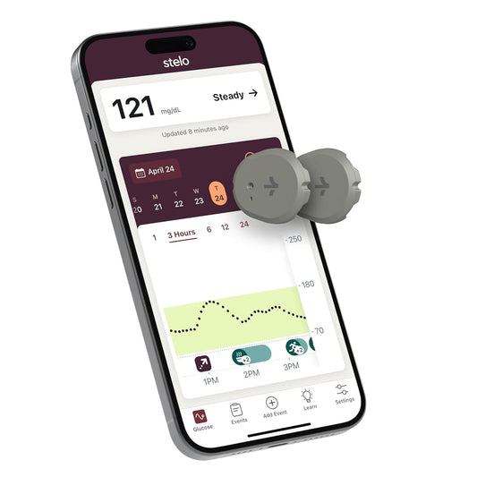 Stelo Biosensor de glucosa y aplicación de Dexcom