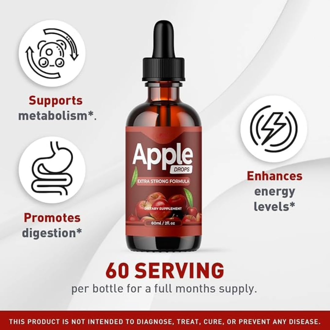 Gluco Control - Gotas de Manzana para Control Natural de Glucosa y Azúcar en Sangre