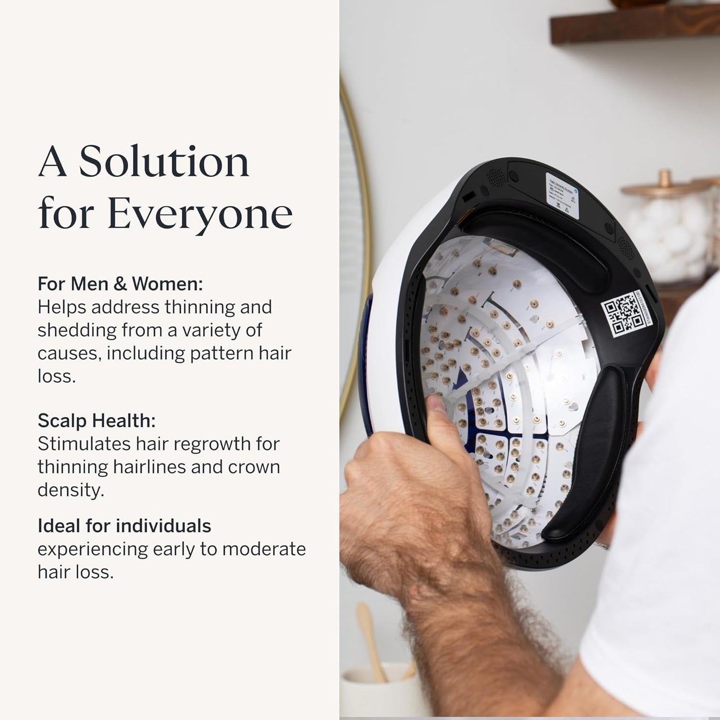 Happy Head Sistema avanzado de crecimiento del cabello con casco láser