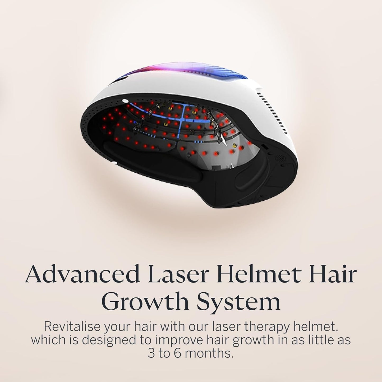 Happy Head Sistema avanzado de crecimiento del cabello con casco láser