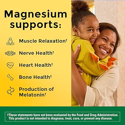 Nature Made Softgels citrato de magnesio 250 mg, 120 cuentas para soporte de nutrición (los envases pueden variar)