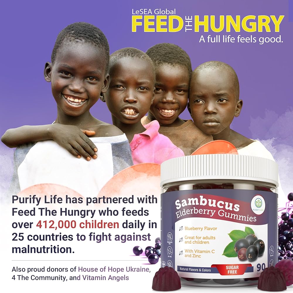 Gomitas de sambucus o saúco sin azúcar con vitamina C y zinc para adultos y niños. Suplemento para el sistema inmunitario y la salud respiratoria. Gomitas antioxidantes de saúco Sambucus - Veganas, 90 unidades.